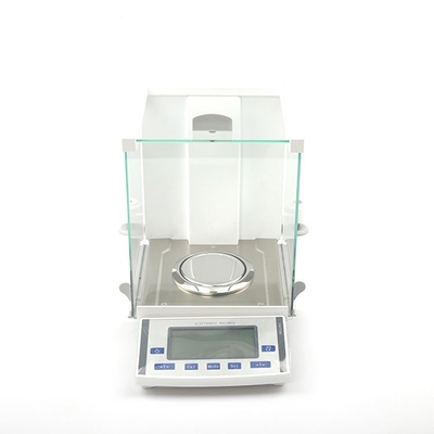 precisión de 0.00001g 0.01mg que pesa la balanza con el laboratorio del equilibrio electrónico del LCD