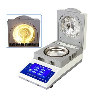 Máquina de prueba multi de la humedad del grano del analizador de la humedad del halógeno de la función 50g