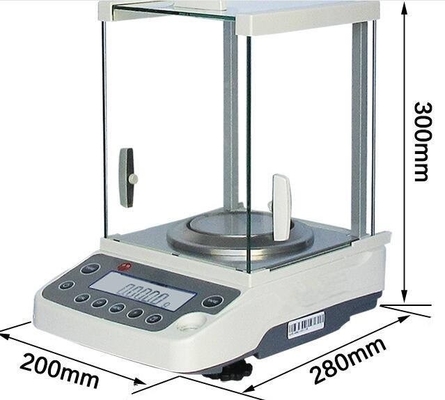 Escala electrónica analítica de Digitaces 0.1mg de la escala de la balanza 220g 0.0001g de la precisión del laboratorio