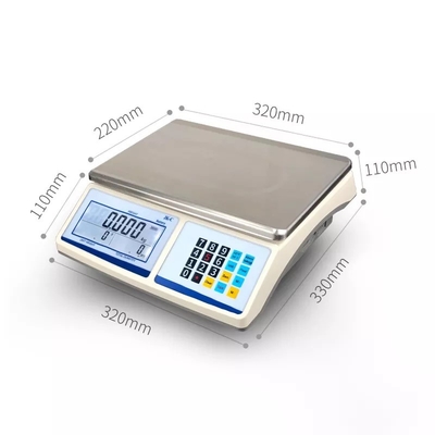 Exhibición Digital del LCD que cuenta la balanza de cuenta industrial electrónica de la escala