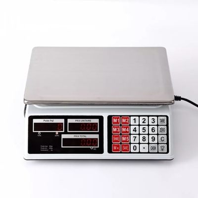 Escala computacional electrónica de la balanza 30kg 40kg de la alta precisión de los botones de Digitaces